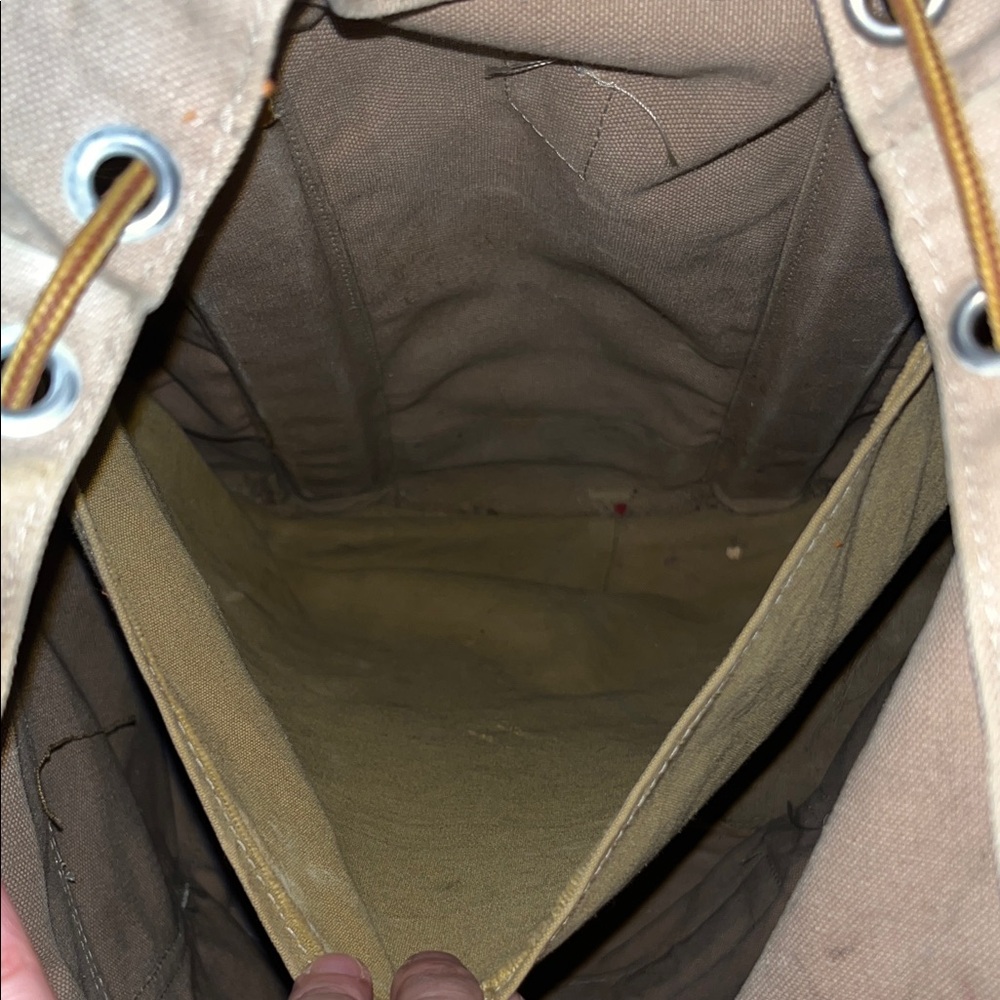 Lafuma Canvas and Leather Vintage Backpack - Picture 10 of 16